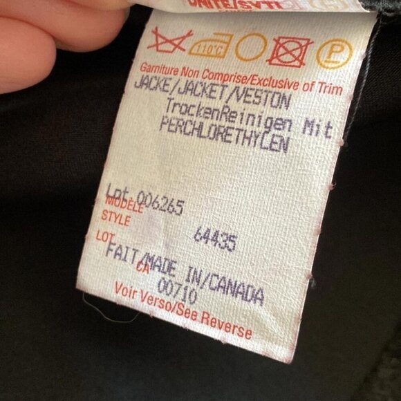 Joseph Ribkoff Whimsigoth Tuxedo Blazer Rhinestone Clasp Dark Glamour - Picture 15 of 15